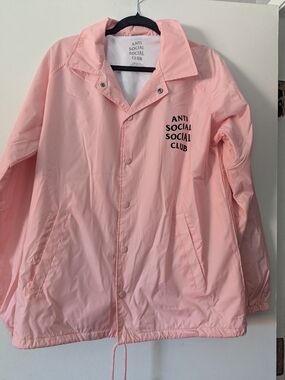 Anti Social Social Club Light Pink Coach Jacket